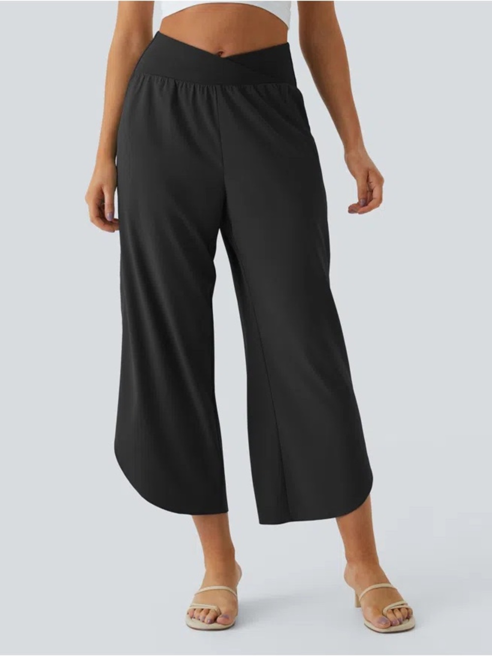 Halara Breezeful™ High Waisted Crossover Pocket Wide Leg Pants Size XL
